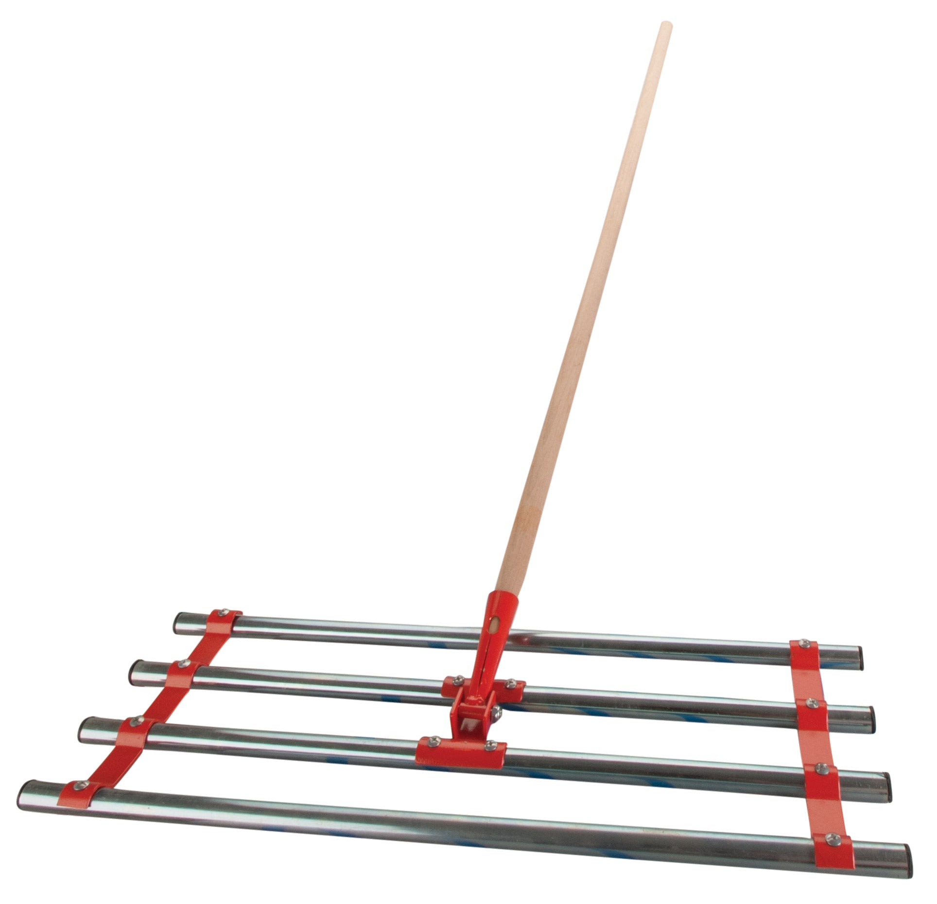 Soil spreader store rake