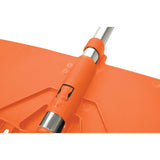 Atlas Trade 35T Orange Plastic Leaf Rake Aluminium Handle